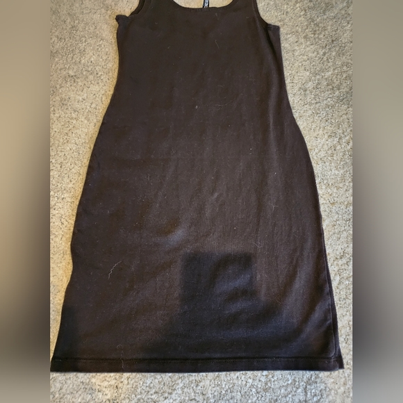 Like New H and M Black Bodycon Dress Size 6 - Picture 7 of 8